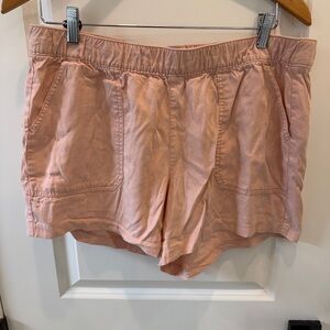 Old Navy High-Waist Pink Casual Cotton-Blend Shorts